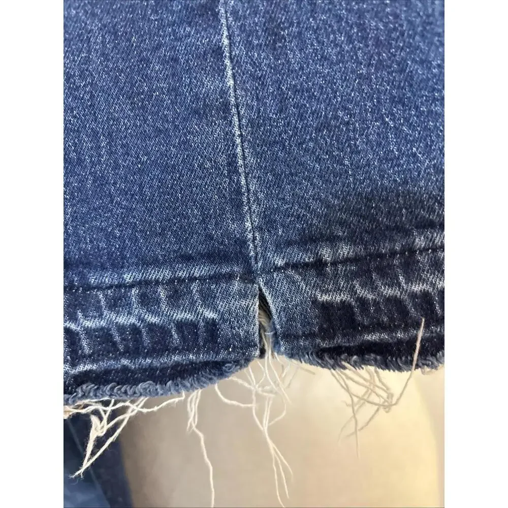 Madewell Jeans W27 L25”The High-Rise Slim Boyjean Seamed Edition Blue Distressed